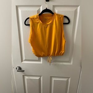 Papaya Active Bright Orange Cropped Top